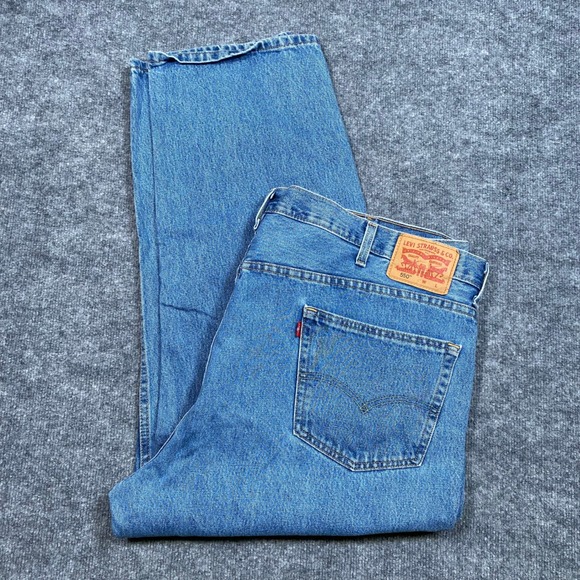 Levi's Other - Levis 550 Relaxed Fit Tapered Leg Jeans Mens 48x29 Medium Wash Blue Denim